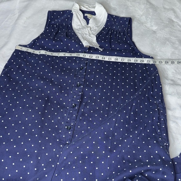 Maeve | Anthropologie Wide-Leg Jumpsuit Polka Dot Size Large - Picture 11 of 11